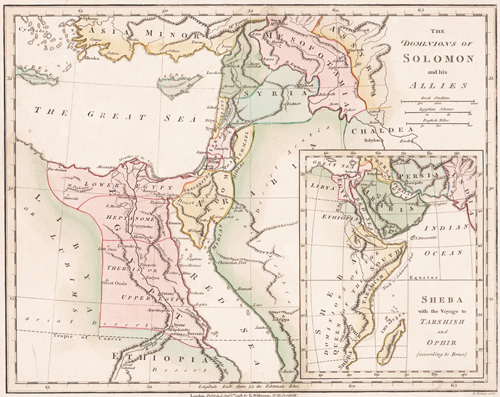 The Dominions of Solomon and his Allies
Sheba with the Voyage to Tarshish and Ophir  1808